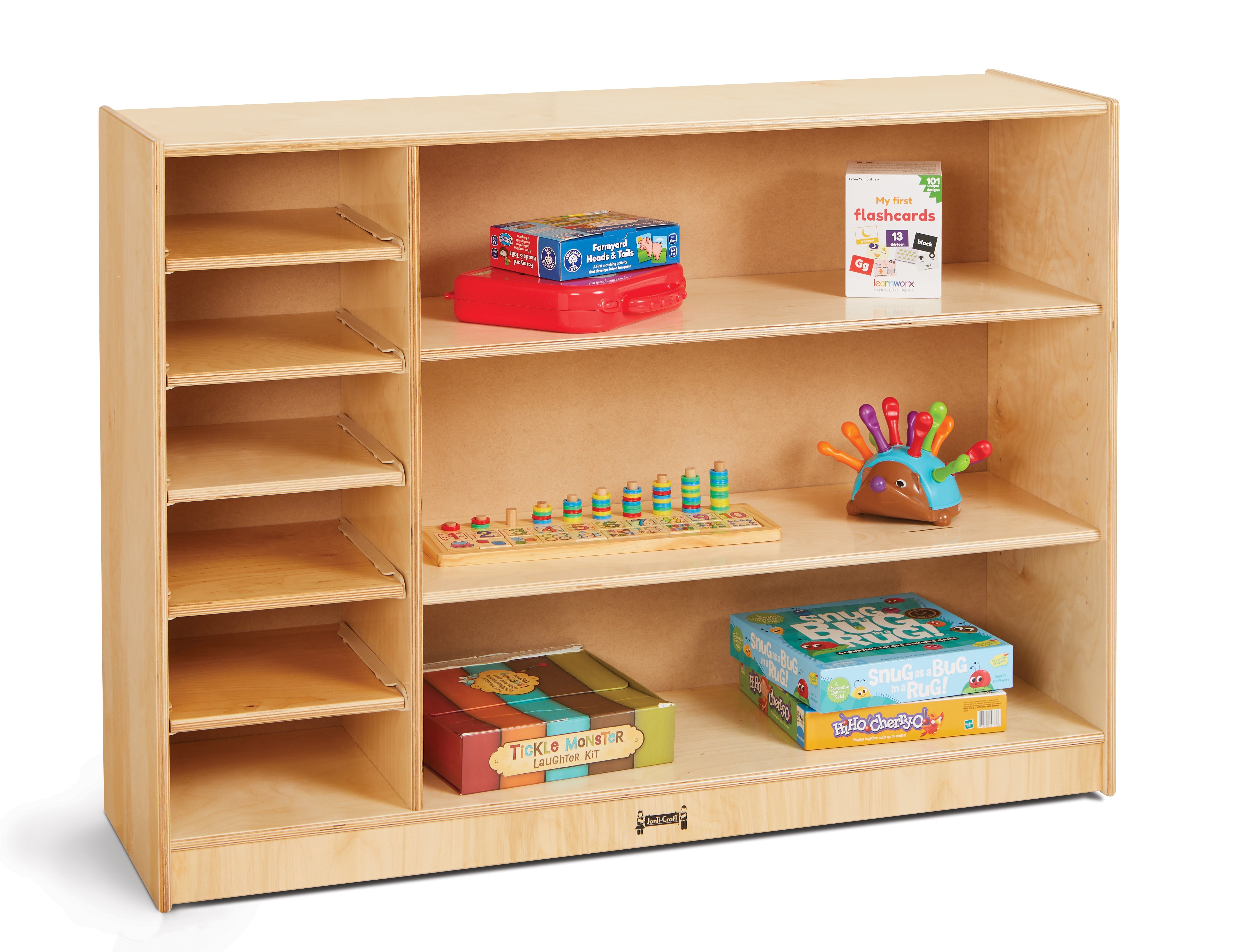 Jonti-Craft 24 Paper Tray Mobile Storage with Colored Paper Trays