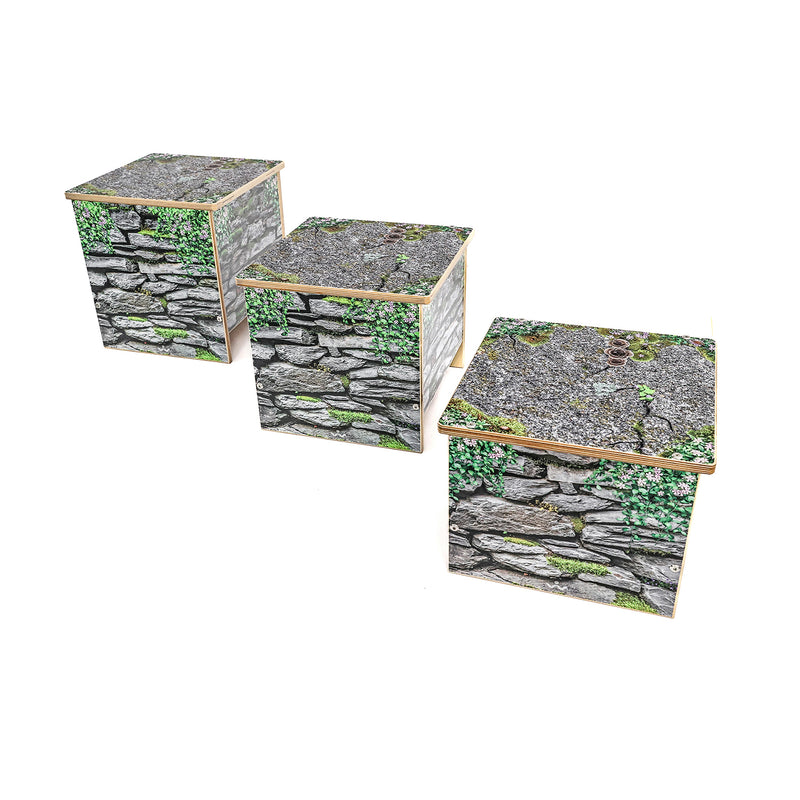 Whitney Brothers Nature View Small Stone Wall Bench 10H