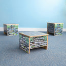 Whitney Brothers Nature View Small Stone Wall Bench 10H