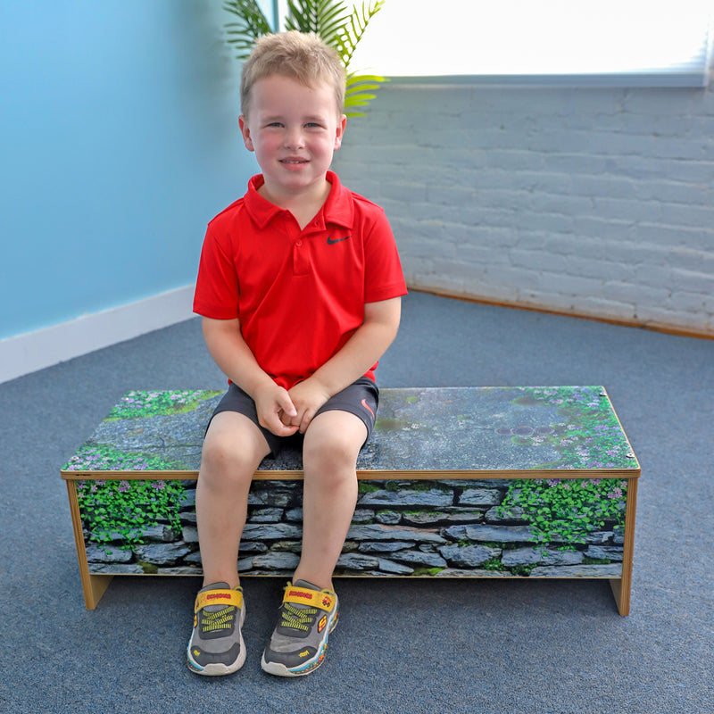 Whitney Brothers Nature View Stone Wall Bench 10H