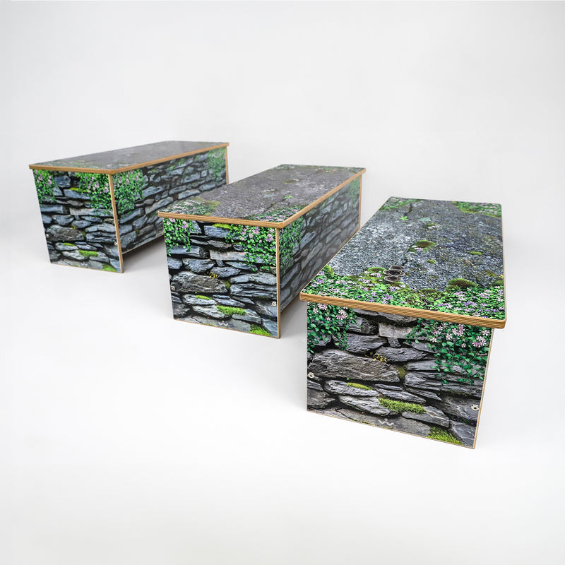Whitney Brothers Nature View Stone Wall Bench 12H