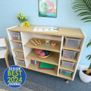 Whitney Brothers Elevated Combo Tray Storage Cabinet