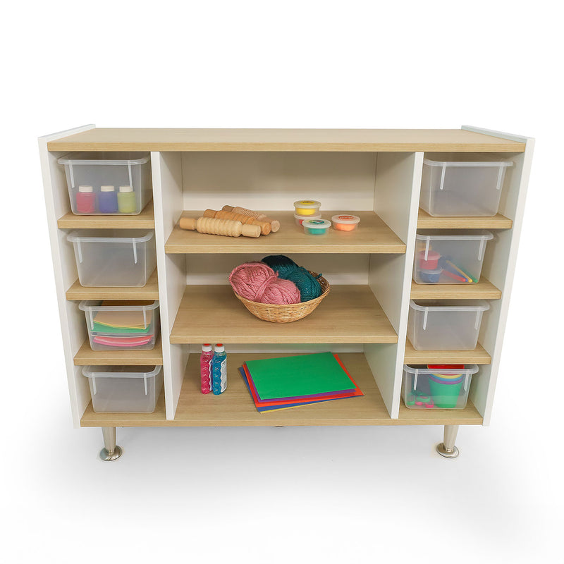 Whitney Brothers Elevated Combo Tray Storage Cabinet