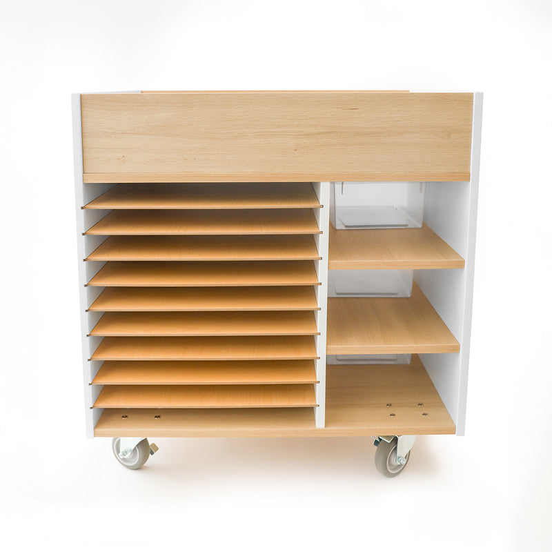 Whitney Brothers Elevated Art Supply Cart