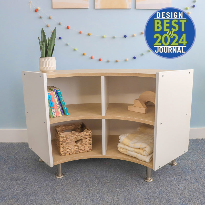 Whitney Brothers Elevated Curve Out Storage Cabinet 27H