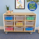 Whitney Brothers Elevated Nine Tray Mobile Cabinet