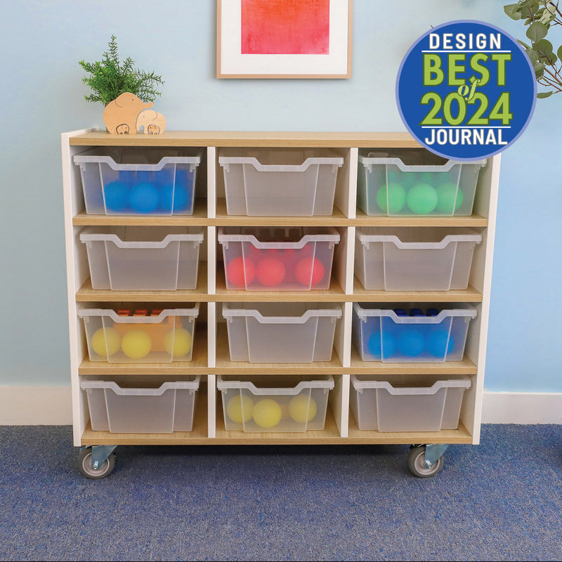Whitney Brothers Elevated 12 Tray Mobile Cabinet