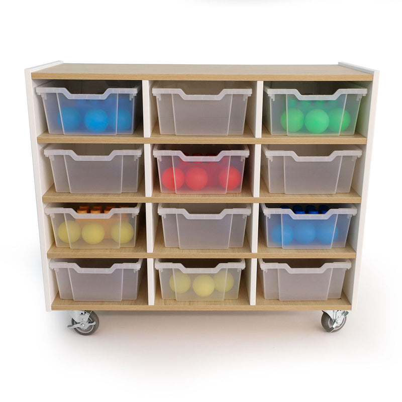 Whitney Brothers Elevated 12 Tray Mobile Cabinet