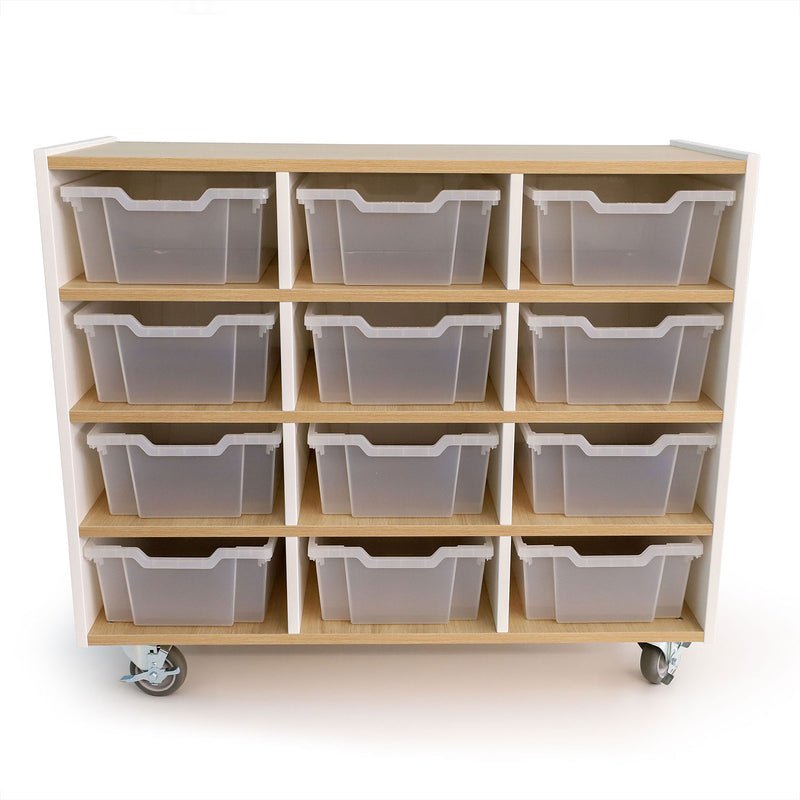 Whitney Brothers Elevated 12 Tray Mobile Cabinet