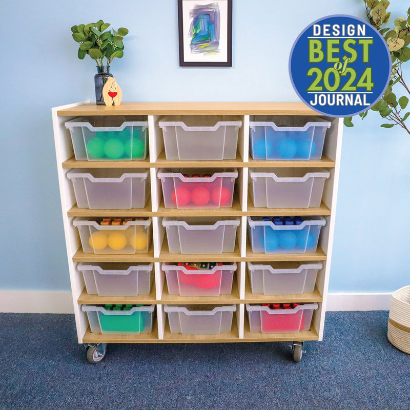 Whitney Brothers Elevated 15 Tray Mobile Cabinet