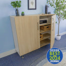 Whitney Brothers Elevated Lockable Wall Cabinet