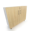 Whitney Brothers Elevated Lockable Wall Cabinet