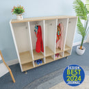 Whitney Brothers Elevated Five Section Coat Locker