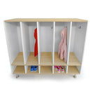 Whitney Brothers Elevated Five Section Coat Locker