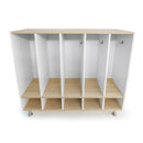 Whitney Brothers Elevated Five Section Coat Locker
