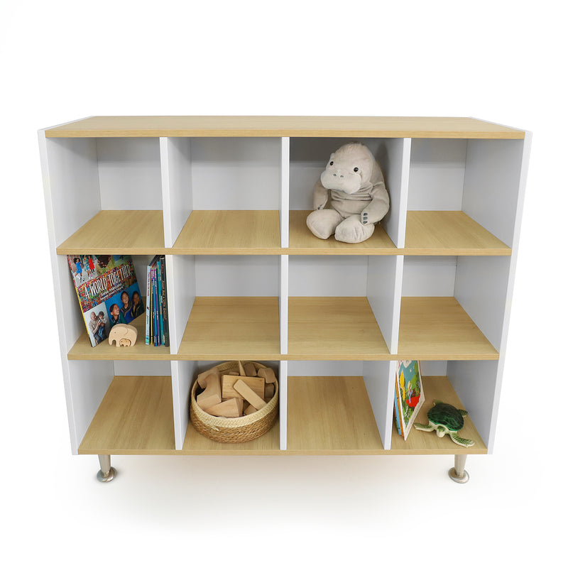 Whitney Brothers Elevated 12 Cubby Backpack Storage