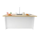 Whitney Brothers Elevated Kitchen Island Breakfast Bar