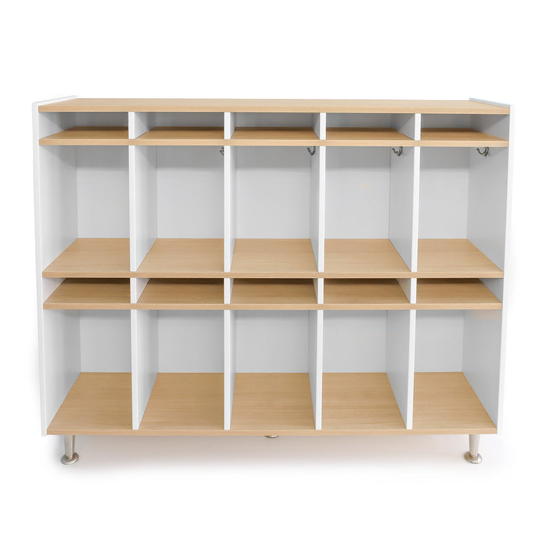 Whitney Brothers Elevated 10 Section Coat Locker