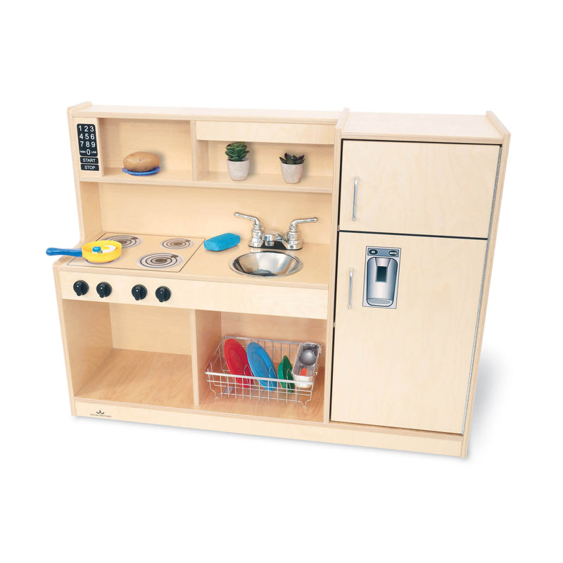 Whitney Brothers Let's Play Toddler Kitchen Combo - Natural