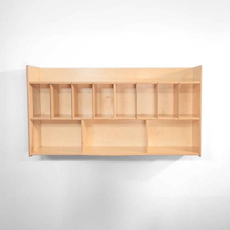 Whitney Brothers Wall Mounted Eight Cubby Diaper Cabinet