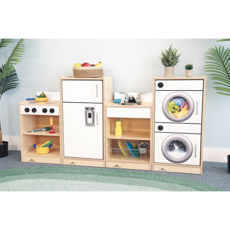 Whitney Brothers Let's Play Toddler Kitchen Ensemble - White