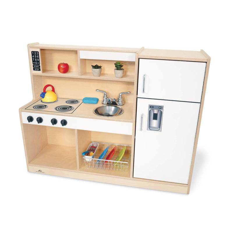 Whitney Brothers Let's Play Toddler Kitchen Combo - White