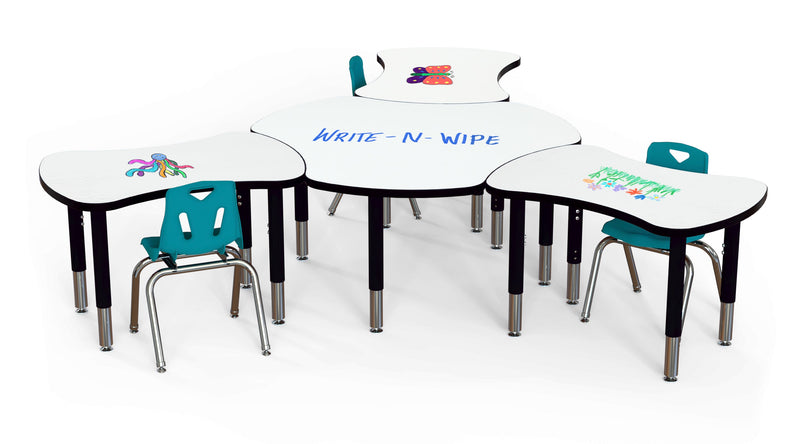 Berries Dry Erase Collaborative Bowtie Table