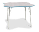 Berries Four Leaf Activity Table - A-height - Driftwood Gray/Coastal Blue/Gray