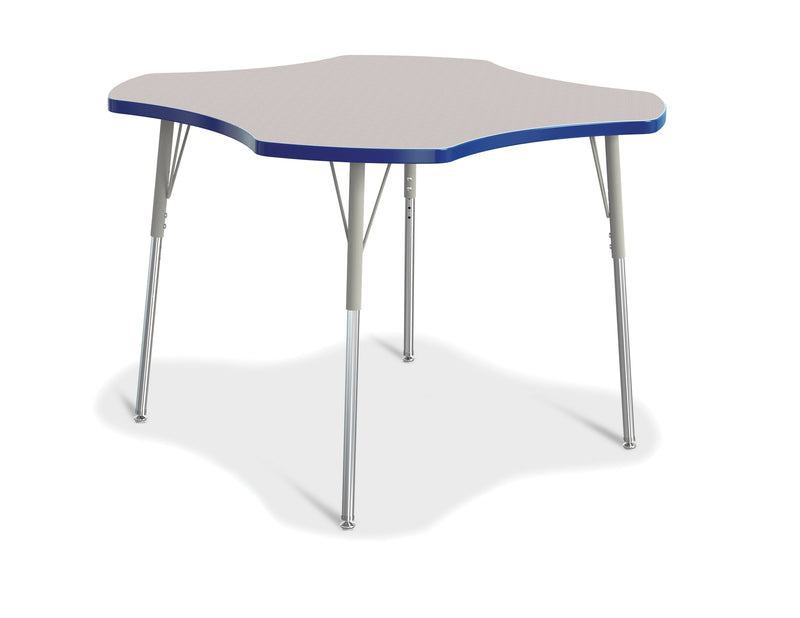 Berries Four Leaf Activity Table, A-height - Gray/Blue/Gray