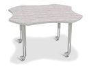 Berries Four Leaf Activity Table - Mobile - Driftwood Gray/Gray/Gray