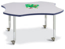 Berries Four Leaf Activity Table, Mobile - Gray/Navy/Gray