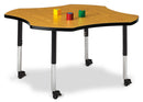 Berries Four Leaf Activity Table, Mobile - Oak/Black/Black