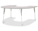 Berries Horseshoe Activity Table - 60" X 66", A-height - Driftwood Gray/Gray/Gray