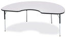 Berries Kidney Activity Table - 48" X 72", A-height - Gray/Black/Black