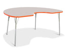 Berries Kidney Activity Table - 48" X 72", A-height - Gray/Orange/Gray
