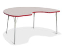 Berries Kidney Activity Table - 48" X 72", A-height - Gray/Red/Gray