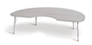 Berries Kidney Activity Table - 48" X 72", E-height - Driftwood Gray/Gray/Gray