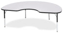 Berries Kidney Activity Table - 48" X 72", E-height - Gray/Black/Black