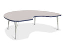 Berries Kidney Activity Table - 48" X 72", E-height - Gray/Navy/Gray