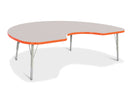 Berries Kidney Activity Table - 48" X 72", E-height - Gray/Orange/Gray