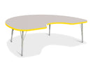 Berries Kidney Activity Table - 48" X 72", E-height - Gray/Yellow/Gray
