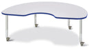 Berries Kidney Activity Table - 48" X 72", Mobile - Gray/Blue/Gray