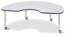 Berries Kidney Activity Table - 48" X 72", Mobile - Gray/Navy/Gray