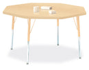 Berries Octagon Activity Table - 48" X 48", A-height - Maple/Maple/Camel