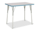 Berries Rectangle Activity Table - 24" X 36", A-height - Driftwood Gray/Coastal Blue/Gray