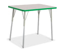 Berries Rectangle Activity Table - 24" X 36", A-height - Gray/Green/Gray