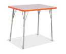 Berries Rectangle Activity Table - 24" X 36", A-height - Gray/Orange/Gray