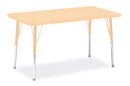 Berries Rectangle Activity Table - 24" X 36", A-height - Maple/Maple/Camel