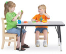 Berries Rectangle Activity Table - 24" X 36", E-height - Gray/Black/Black