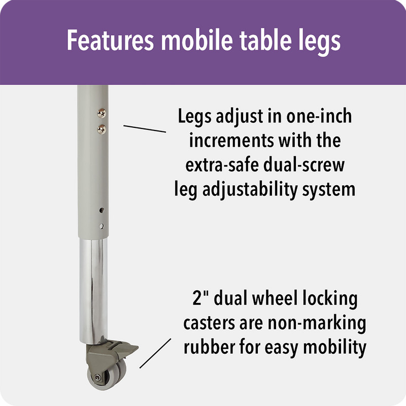 Berries Rectangle Activity Table - 24" X 36", Mobile - Driftwood Gray/Gray/Gray